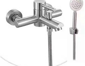 Monocomando ducha acero Palito Satin Wico