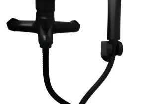 Monocomando ducha sin transferencia negro mate Wico